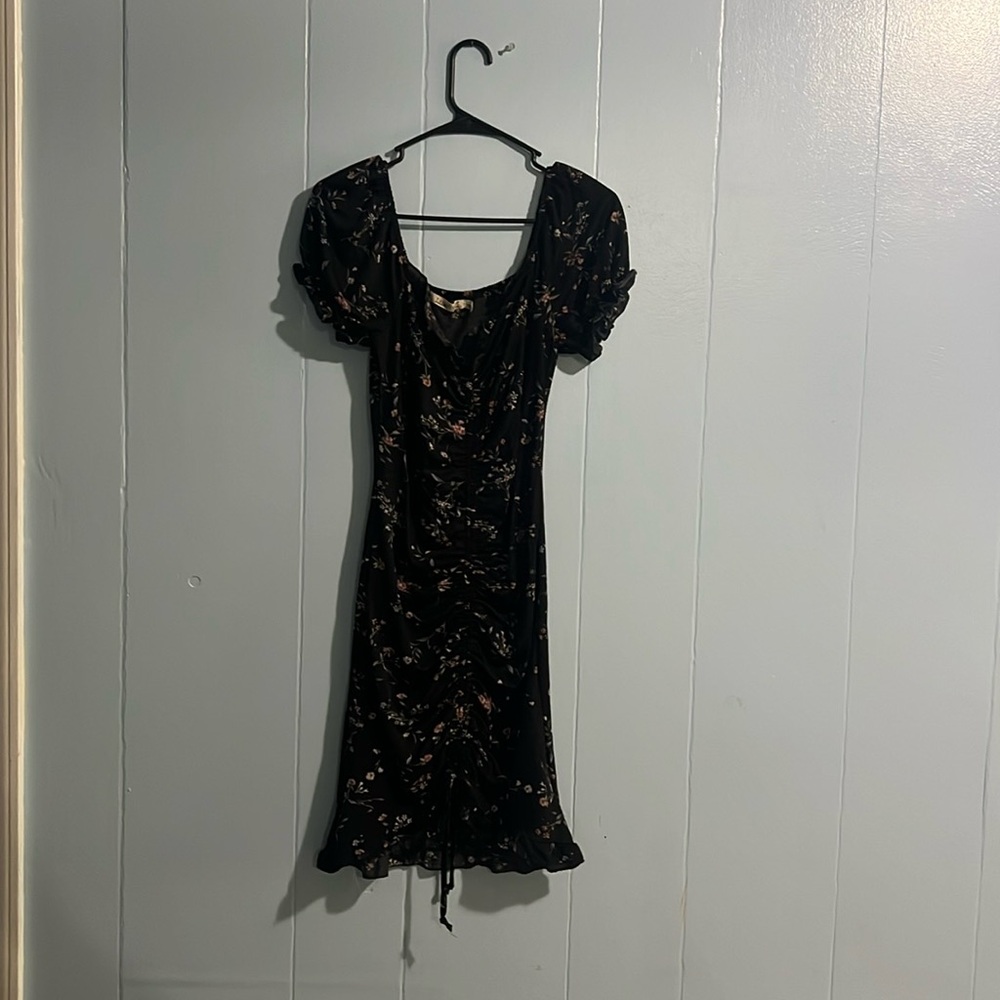 Off shoulder ruched dress